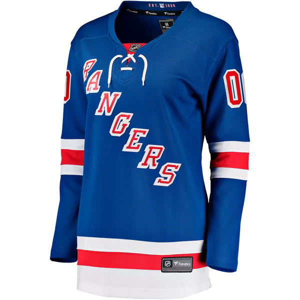 Selfika Women's Fanatics New York Rangers Home Breakaway Custom Jersey
