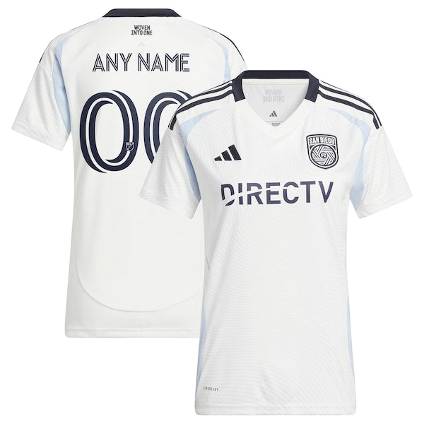 Adidas San Diego FC Women's 2025 Woven Into One Replica Custom Jersey White