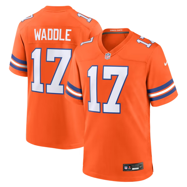 Jaylen Waddle Denver Broncos Nike Game Player Jersey - Orange