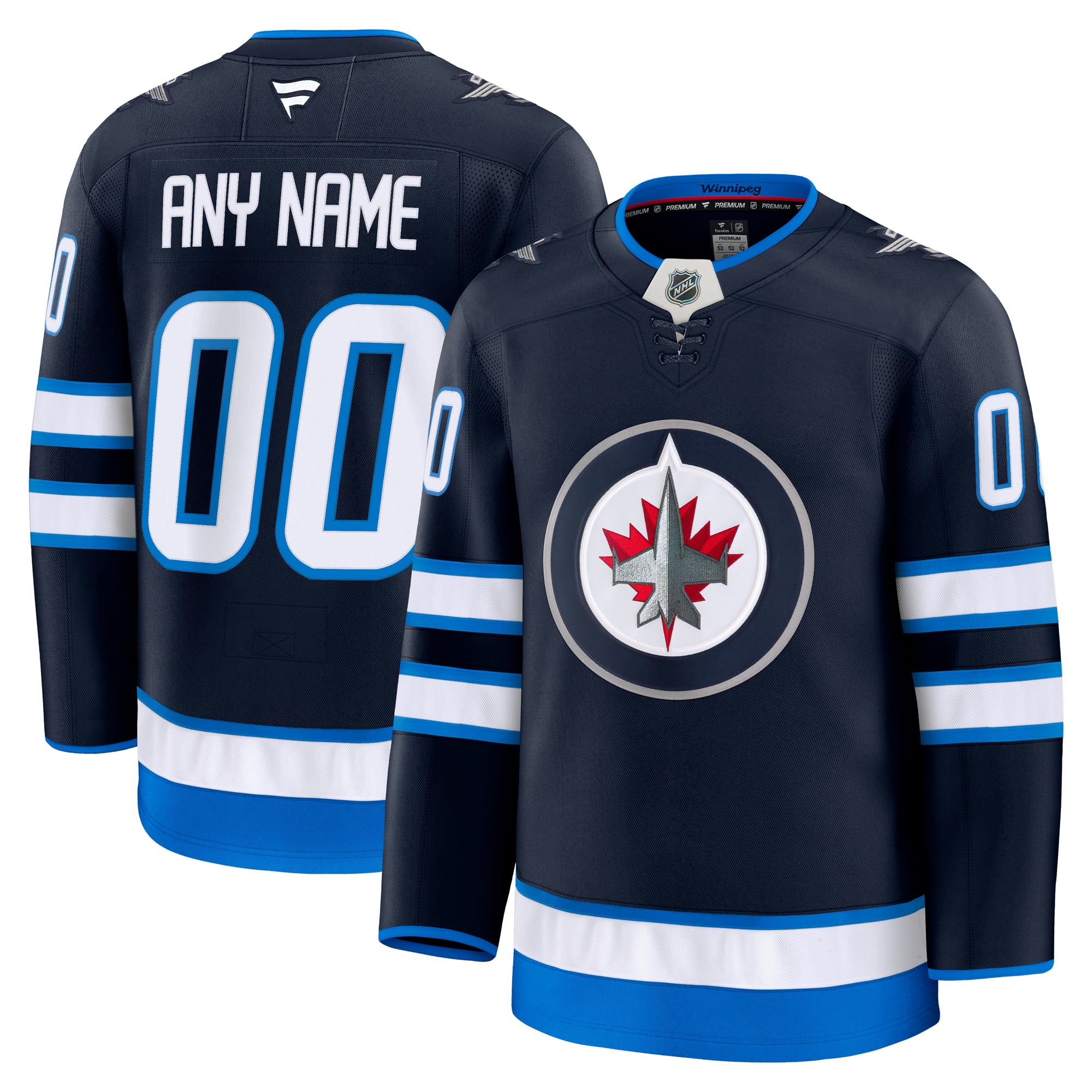 Selfika Winnipeg Jets Fanatics Home Premium Custom Jersey