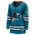 Selfika Women's Fanatics Macklin Celebrini Teal Sharks Jersey