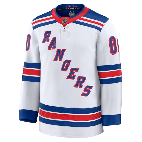Selfika New York Rangers Fanatics Away Premium Custom Jersey