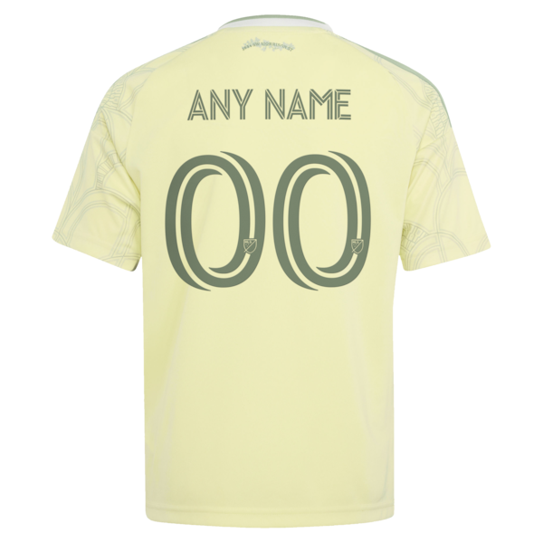 Adidas Portland Timbers Youth 2026 Civic Stadium Kit Replica Custom Jersey Yellow