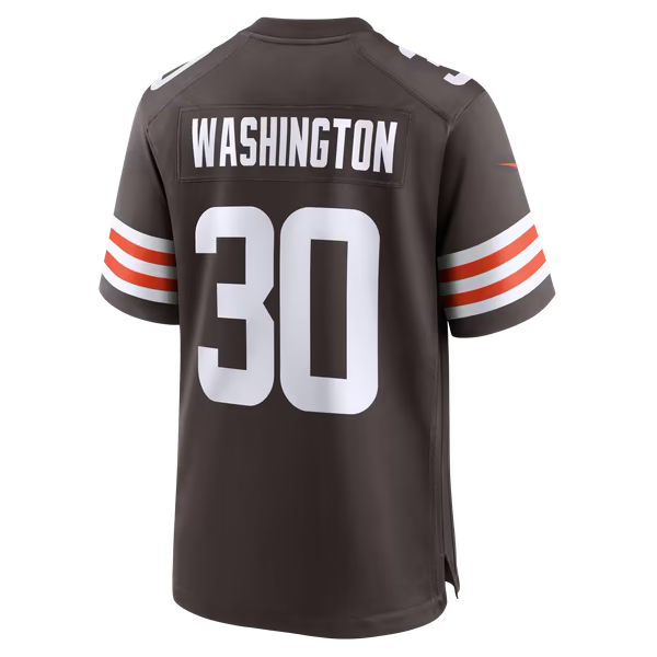 Zion Washington Cleveland Browns Nike Team Game Jersey - Brown