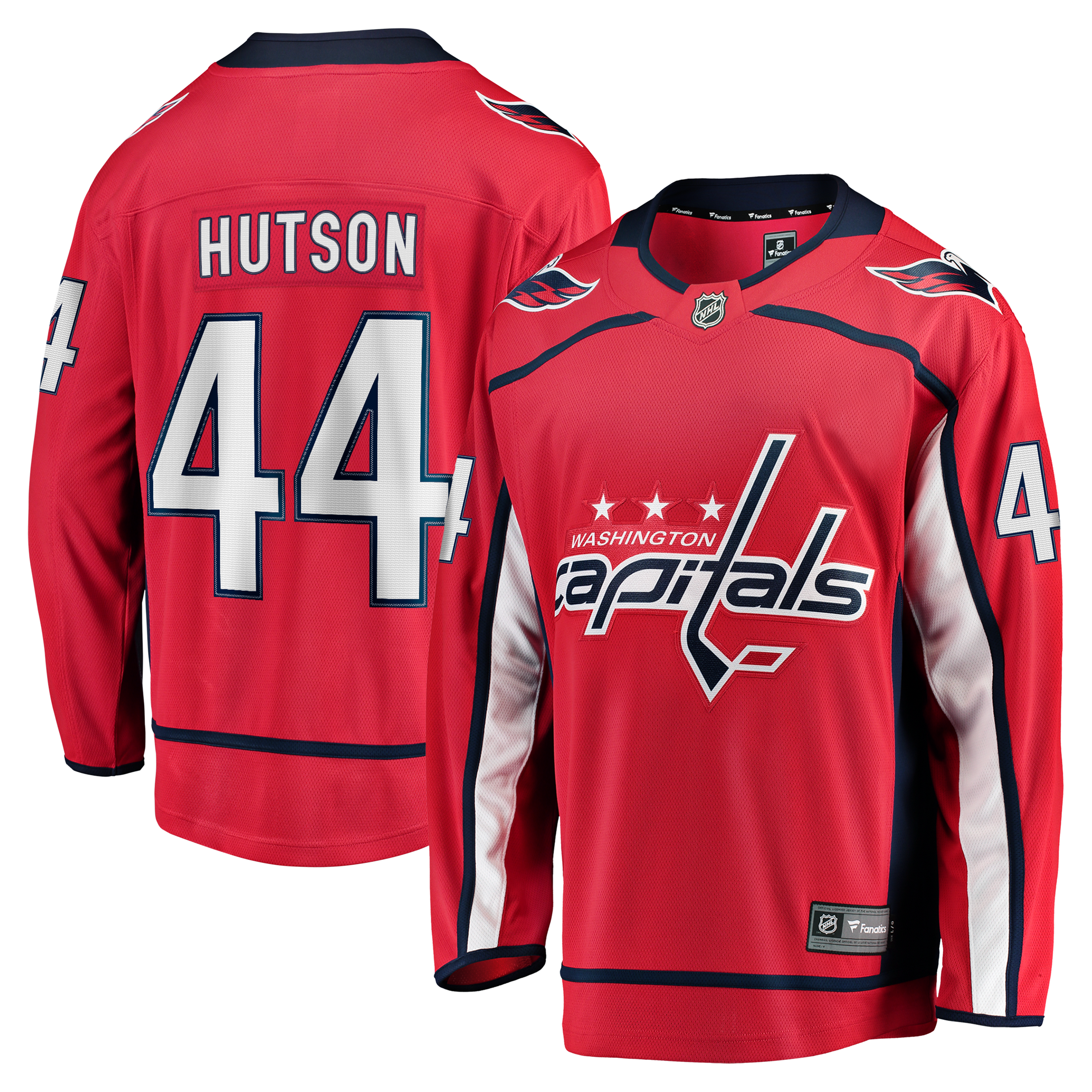 Selfika Cole Hutson Washington Capitals Fanatics Home Breakaway Jersey - Red