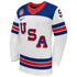 Selfika Jack Eichel USA Hockey Nike 2026 Away Replica Jersey White