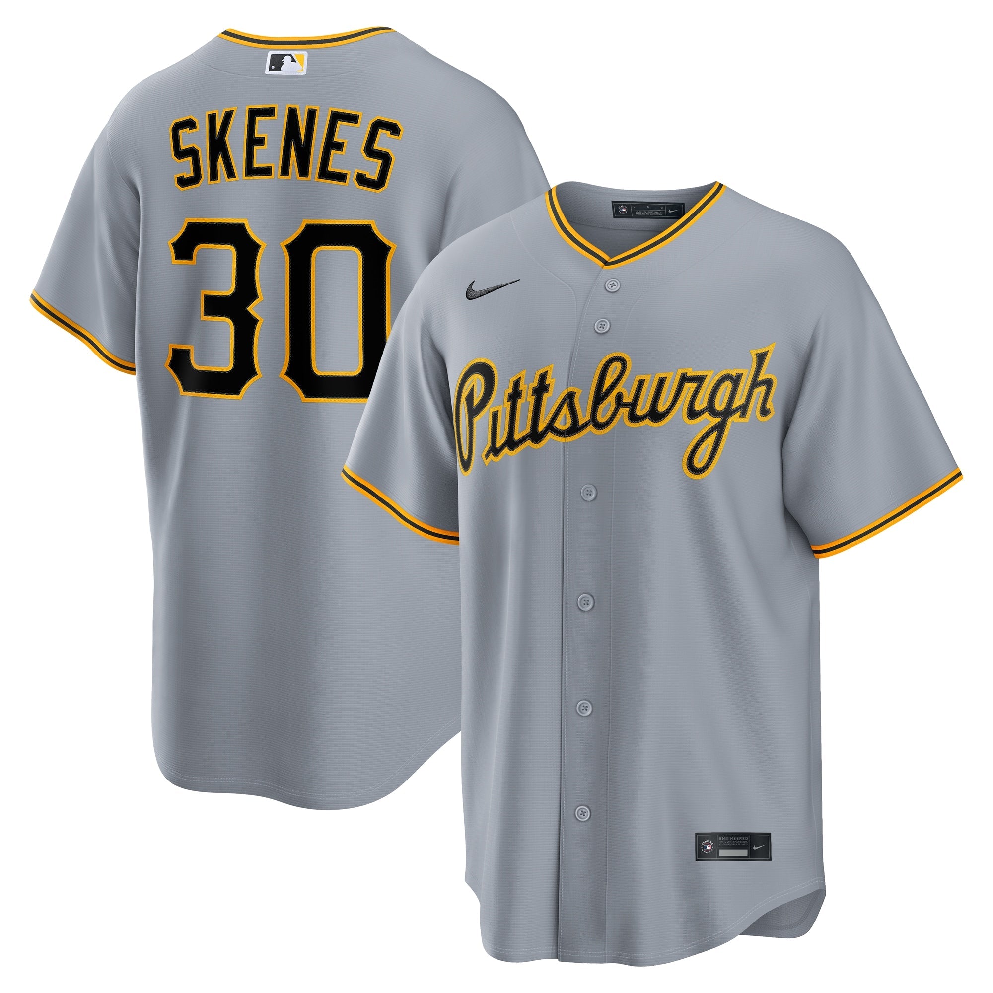 Nike Paul Skenes Pittsburgh Pirates Alternate 2 Replica Jersey Black