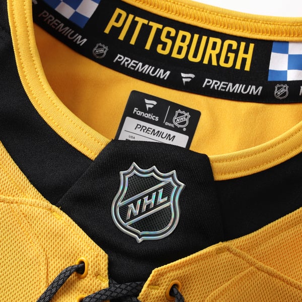 Selfika Fanatics Pittsburgh Penguins Alternate Premium Custom Jersey - Gold