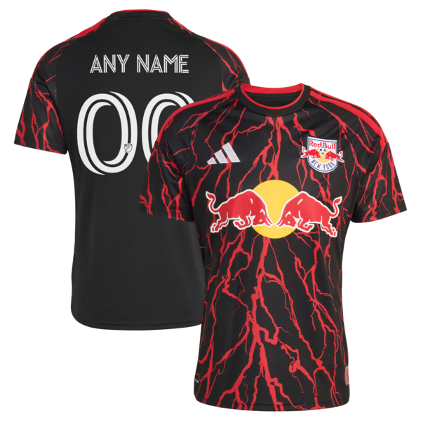 Adidas New York Red Bulls 2026 The Rooted Kit Replica Custom Jersey Black
