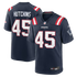 Quintayvious Hutchins New England Patriots Nike Team Game Jersey - Navy