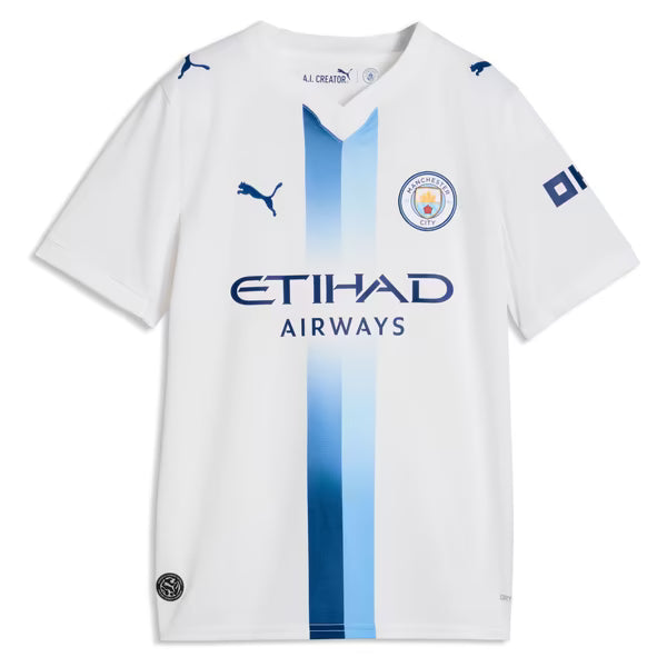 Manchester City Puma Youth 2026/27 Third Replica Custom Jersey - White