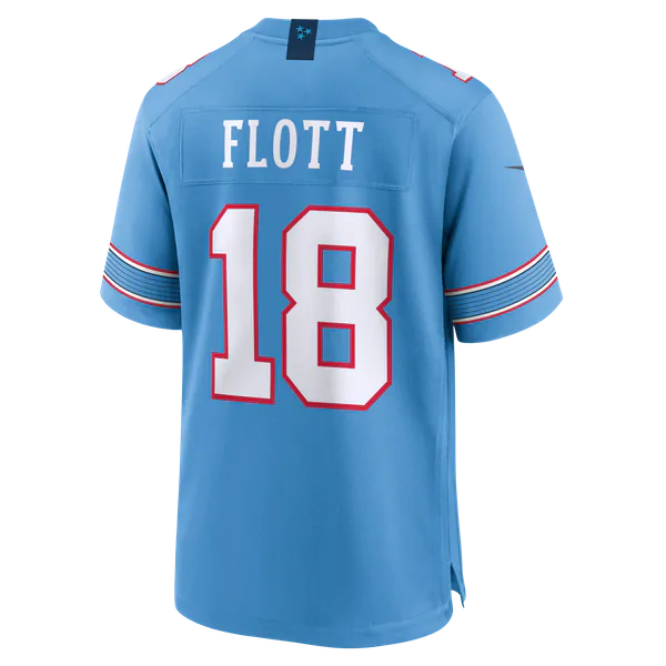 Cordale Flott Tennessee Titans Nike Team Game Jersey - Light Blue