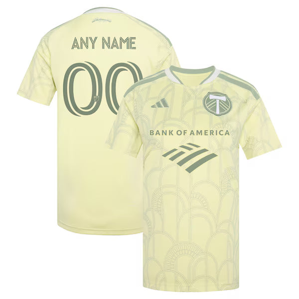 Adidas Portland Timbers 2026 Civic Stadium Kit Replica Custom Jersey Yellow