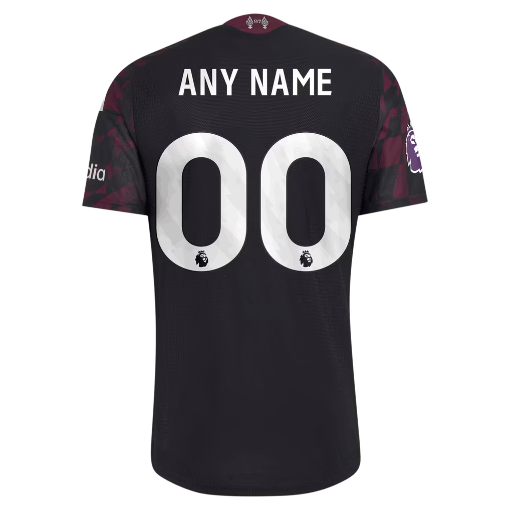 Liverpool adidas 2026/27 Third On-Field Authentic Custom Jersey - Black