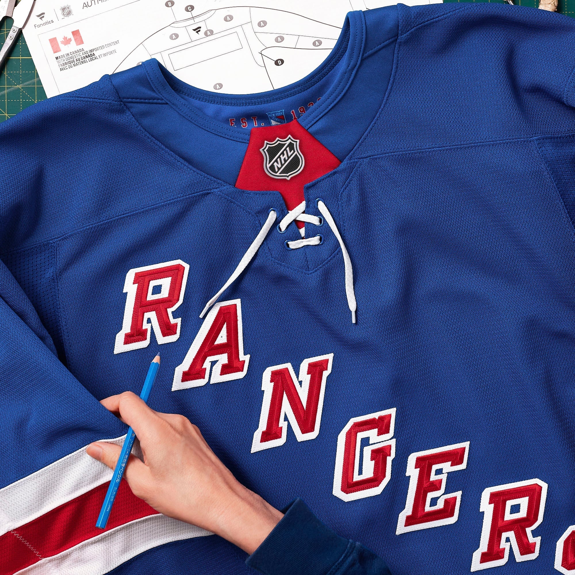 Selfika New York Rangers Fanatics Authentic Pro Custom Jersey