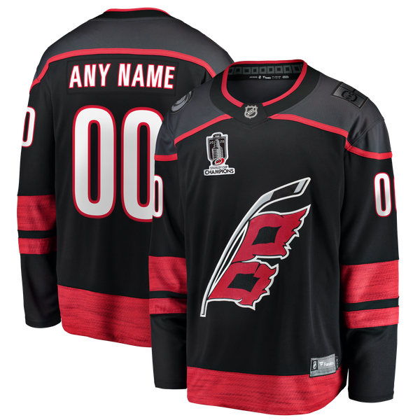Selfika Carolina Hurricanes Fanatics 2026 Stanley Cup Champions Home Breakaway Custom Jersey