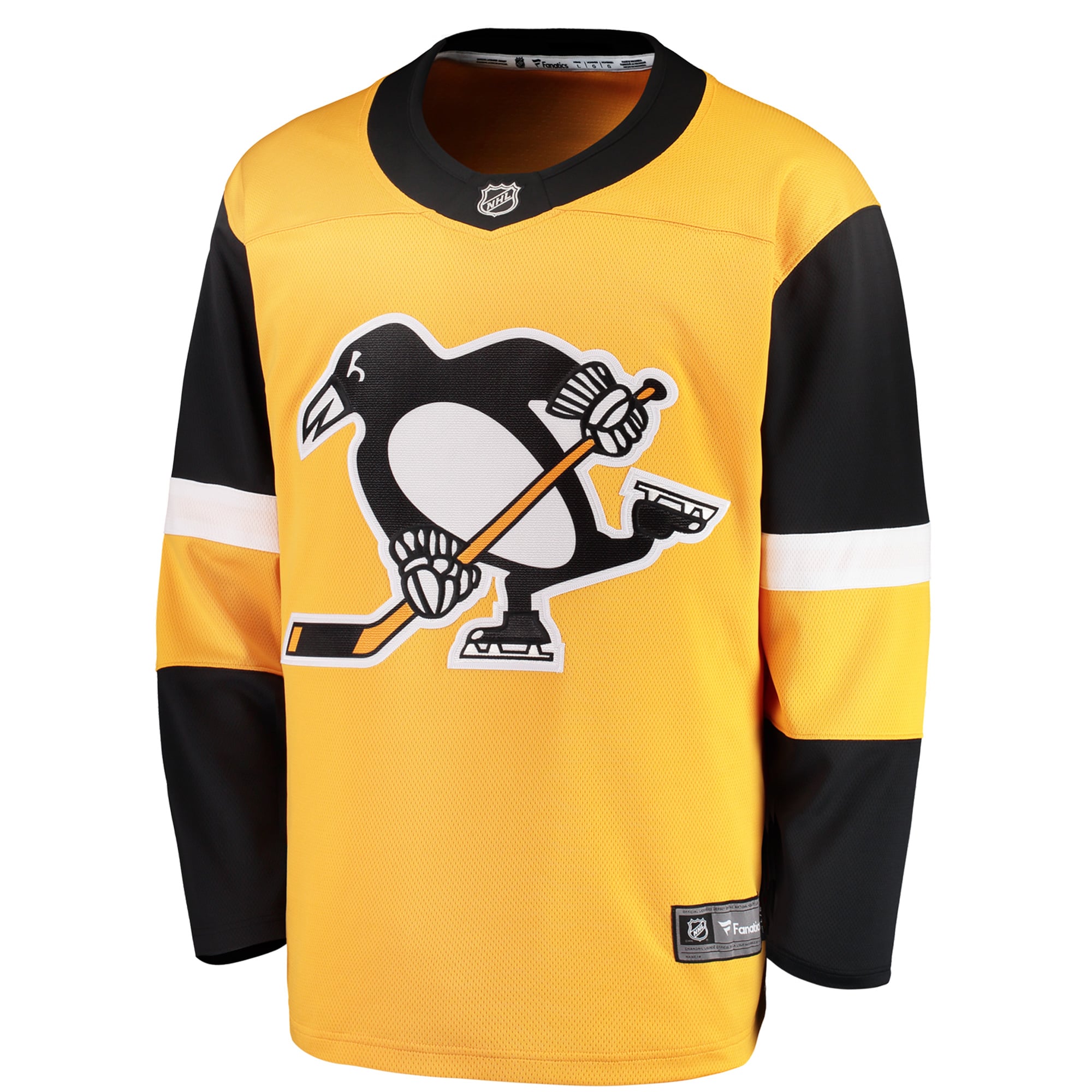 Selfika Fanatics Pittsburgh Penguins Alternate Breakaway Jersey Gold