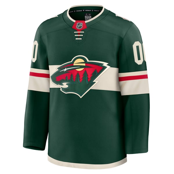 Selfika Fanatics Minnesota Wild Home Premium Jersey Green
