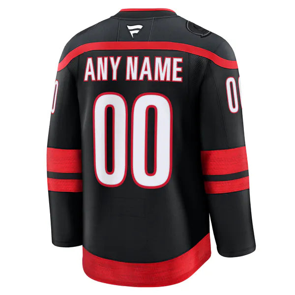 Selfika Carolina Hurricanes Fanatics Home Custom Jersey - Black