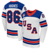 Selfika Nike US Hockey Jack Hughes 2026 Away Replica Jersey