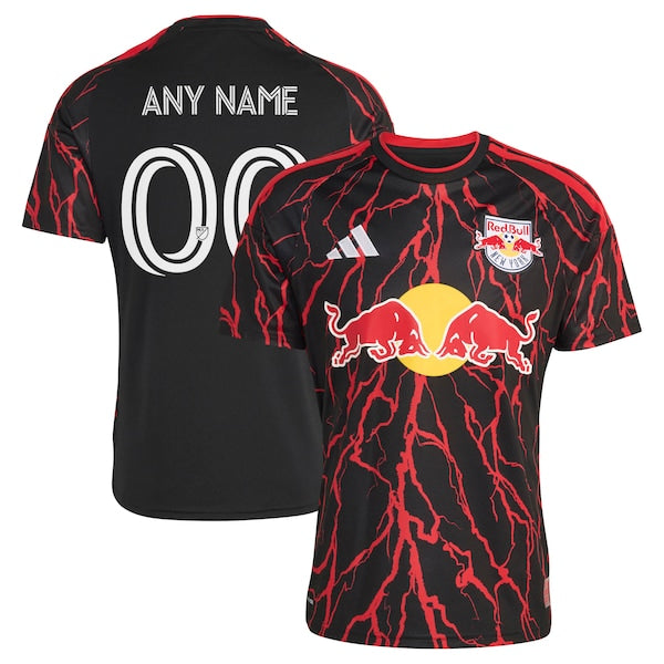 Adidas New York Red Bulls 2026 The Rooted Kit Replica Custom Jersey Black