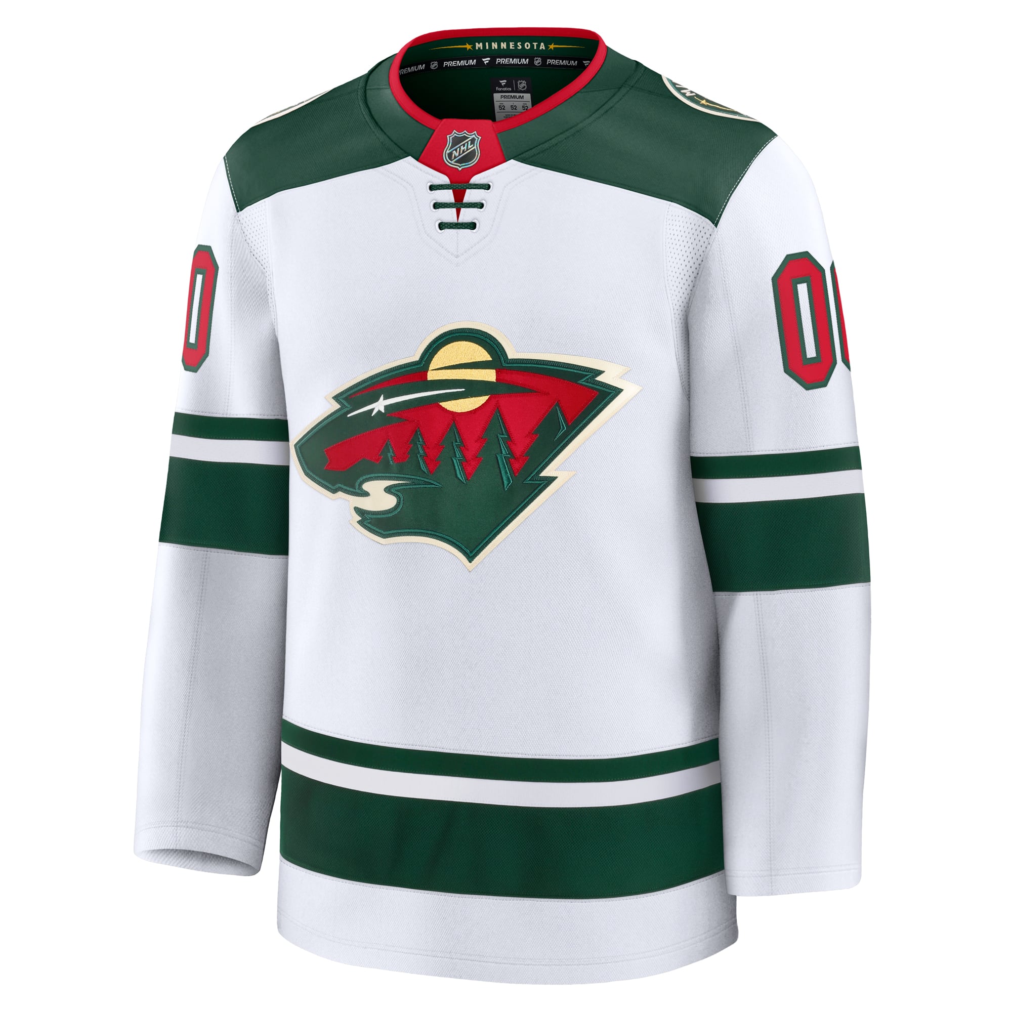 Selfika Fanatics Minnesota Wild Away Custom Jersey - White