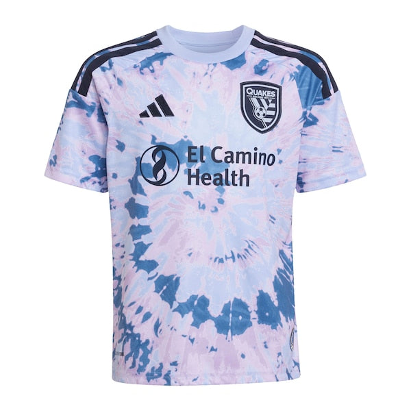 Adidas San Jose Earthquakes Youth 2026 The Dead Kit Replica Custom Jersey Light Blue