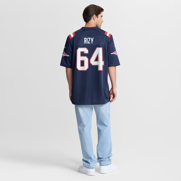 Jacob Rizy New England Patriots Nike Team Game Jersey - Navy