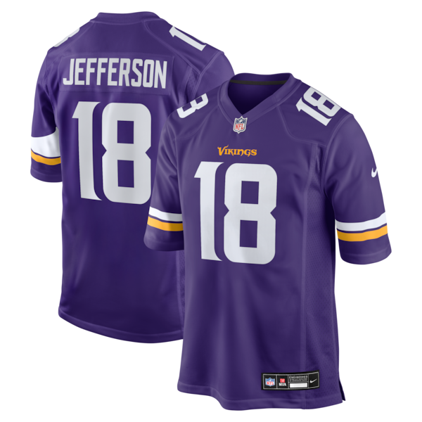 Nike Justin Jefferson Minnesota Vikings Game Jersey Purple