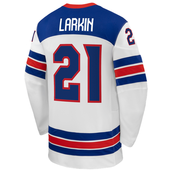 Selfika Dylan Larkin Nike US Hockey 2026 Away Replica Jersey - White
