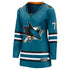 Selfika Women's Fanatics Macklin Celebrini Teal Sharks Jersey