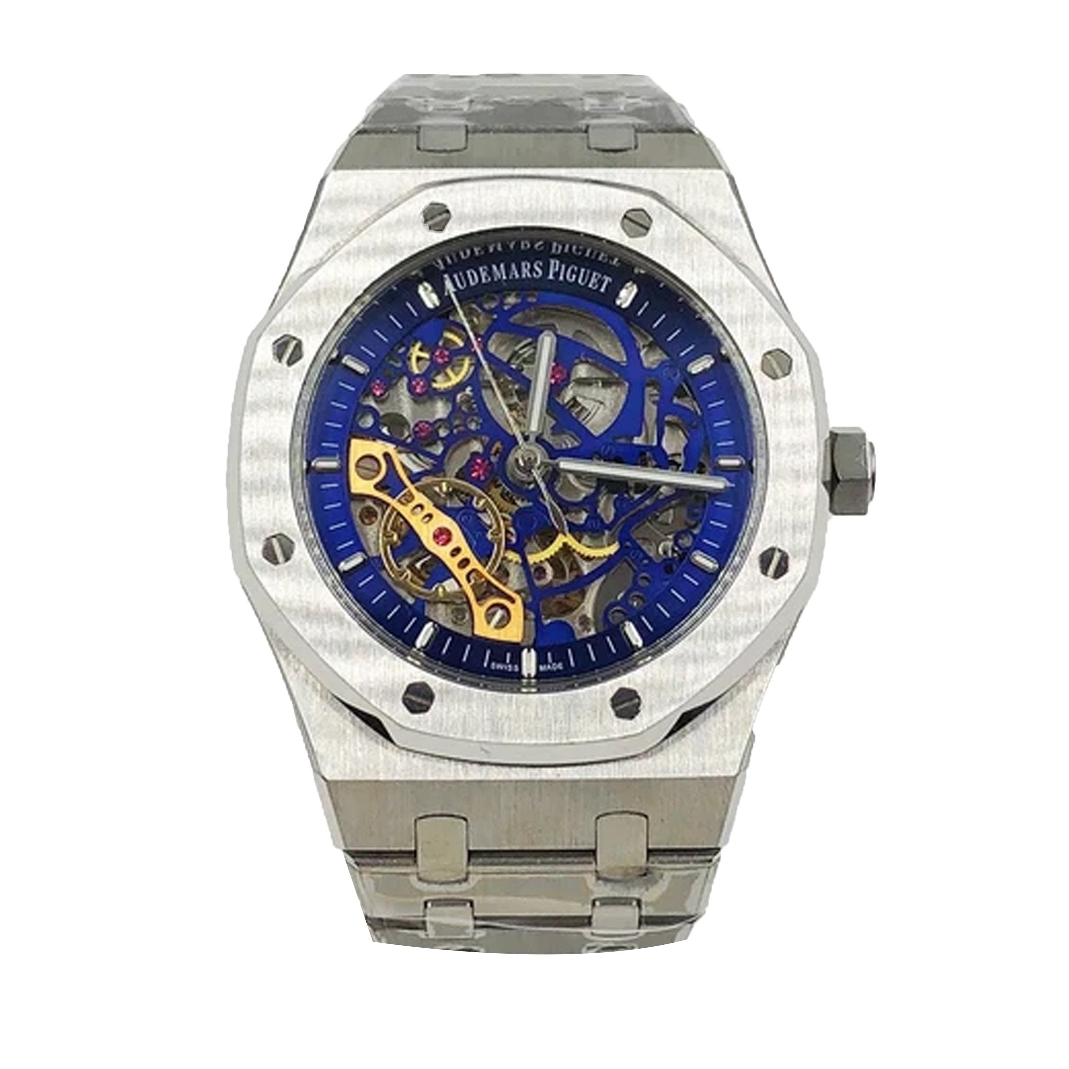 Selfika™ Men's Skeleton Blue Dial Automatic Watch 41mm