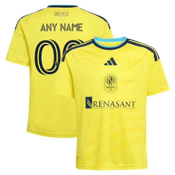 Adidas Nashville SC 2026 The Reverb Kit Replica Custom Jersey Yellow