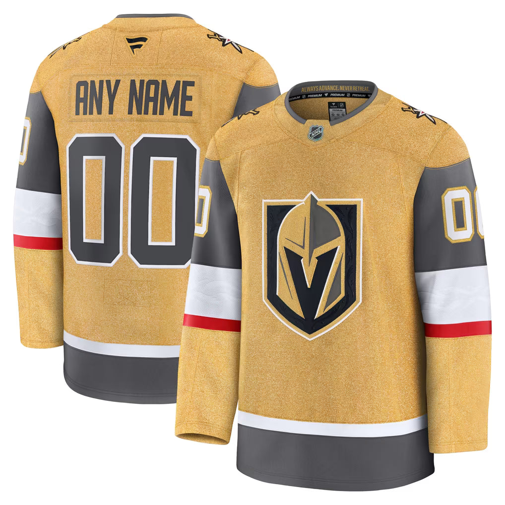 Selfika Vegas Golden Knights Fanatics Home Premium Jersey - Gold