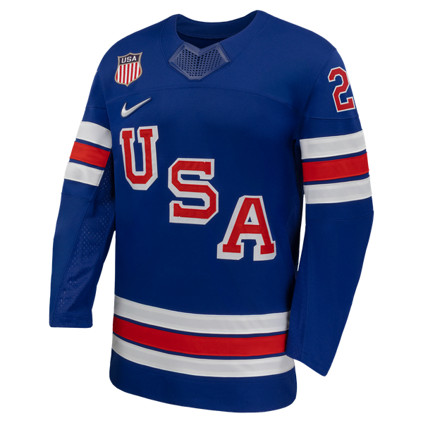 Selfika Dylan Larkin Nike US Hockey 2026 Home Jersey Royal