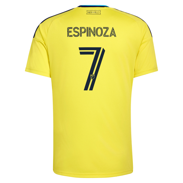 Adidas Cristian Espinoza Nashville SC 2026 The Reverb Kit Replica Custom Jersey Yellow