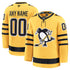 Selfika Fanatics Pittsburgh Penguins Alternate Premium Custom Jersey - Gold