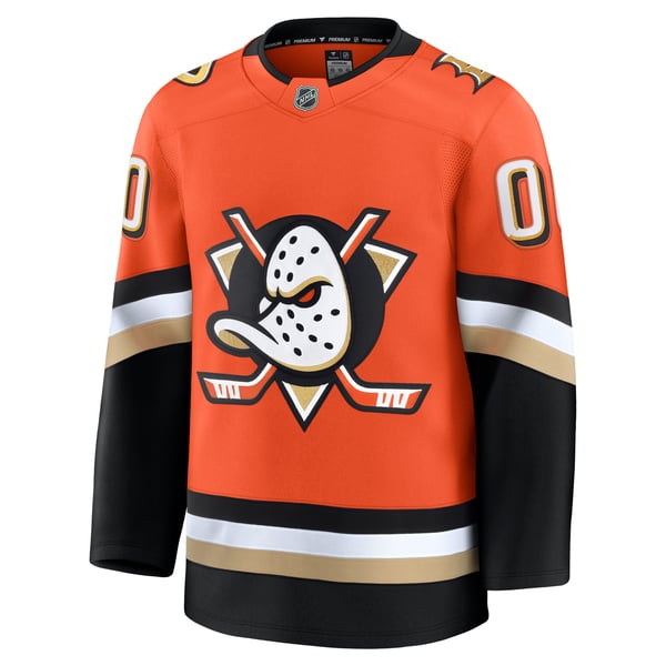 Selfika Anaheim Ducks Fanatics Home Premium Jersey Orange