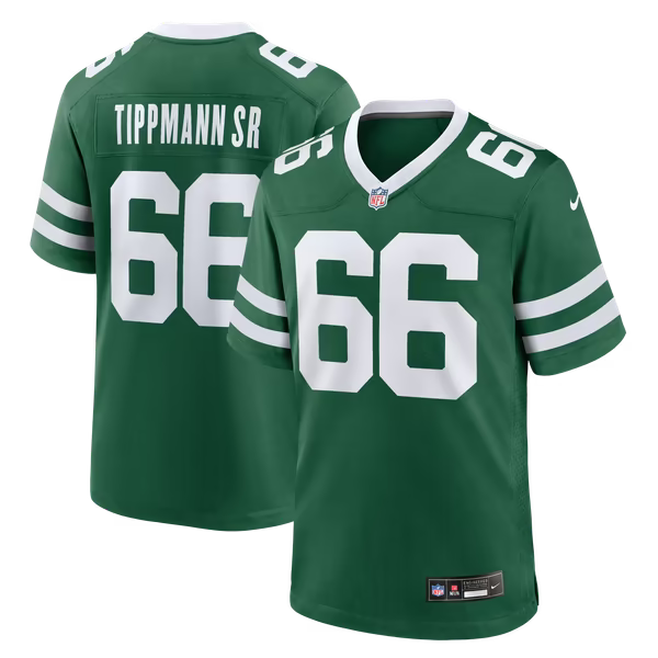 Joe Tippmann New York Jets Nike Team Game Jersey - Green