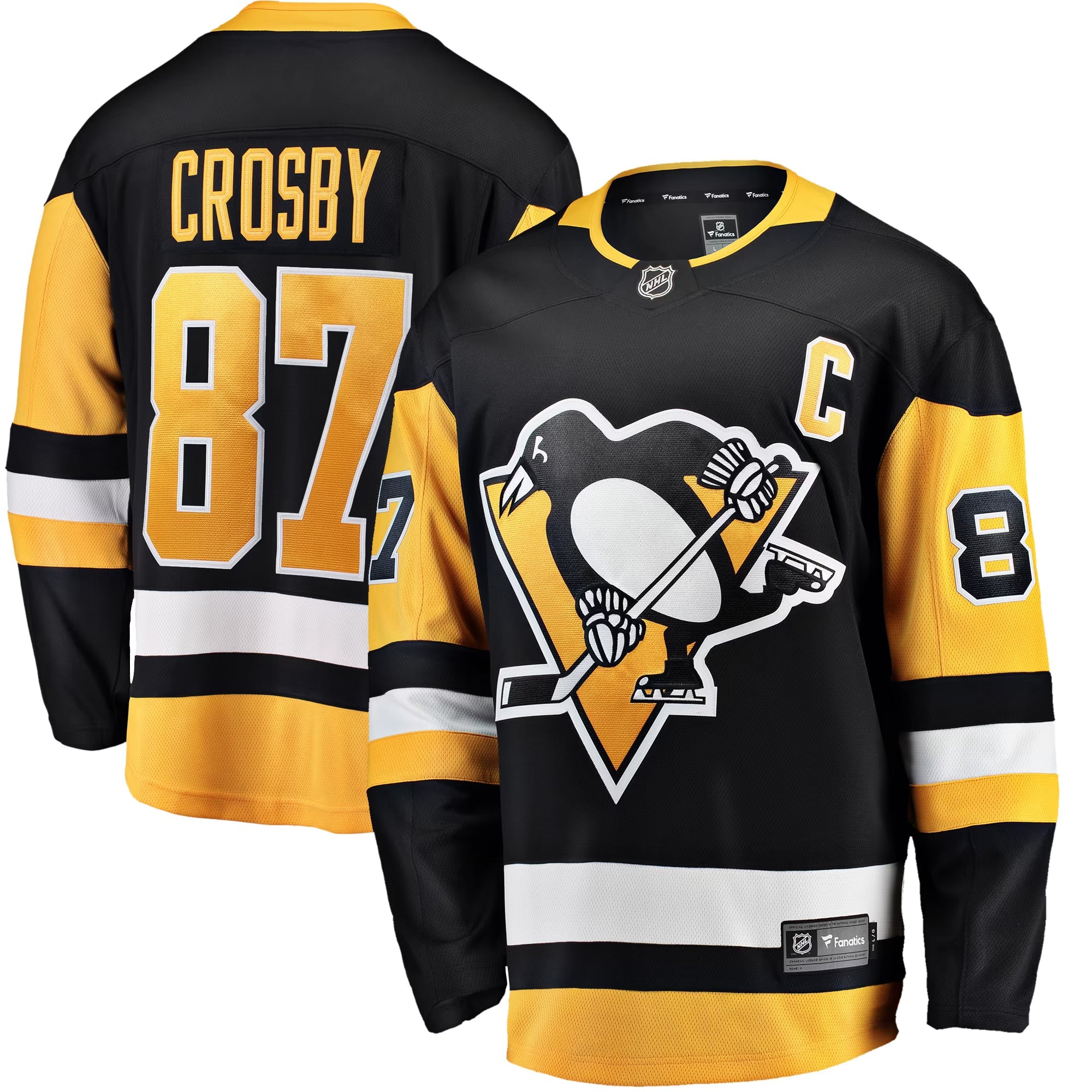 Selfika Sidney Crosby Pittsburgh Penguins Fanatics Captain Home Jersey