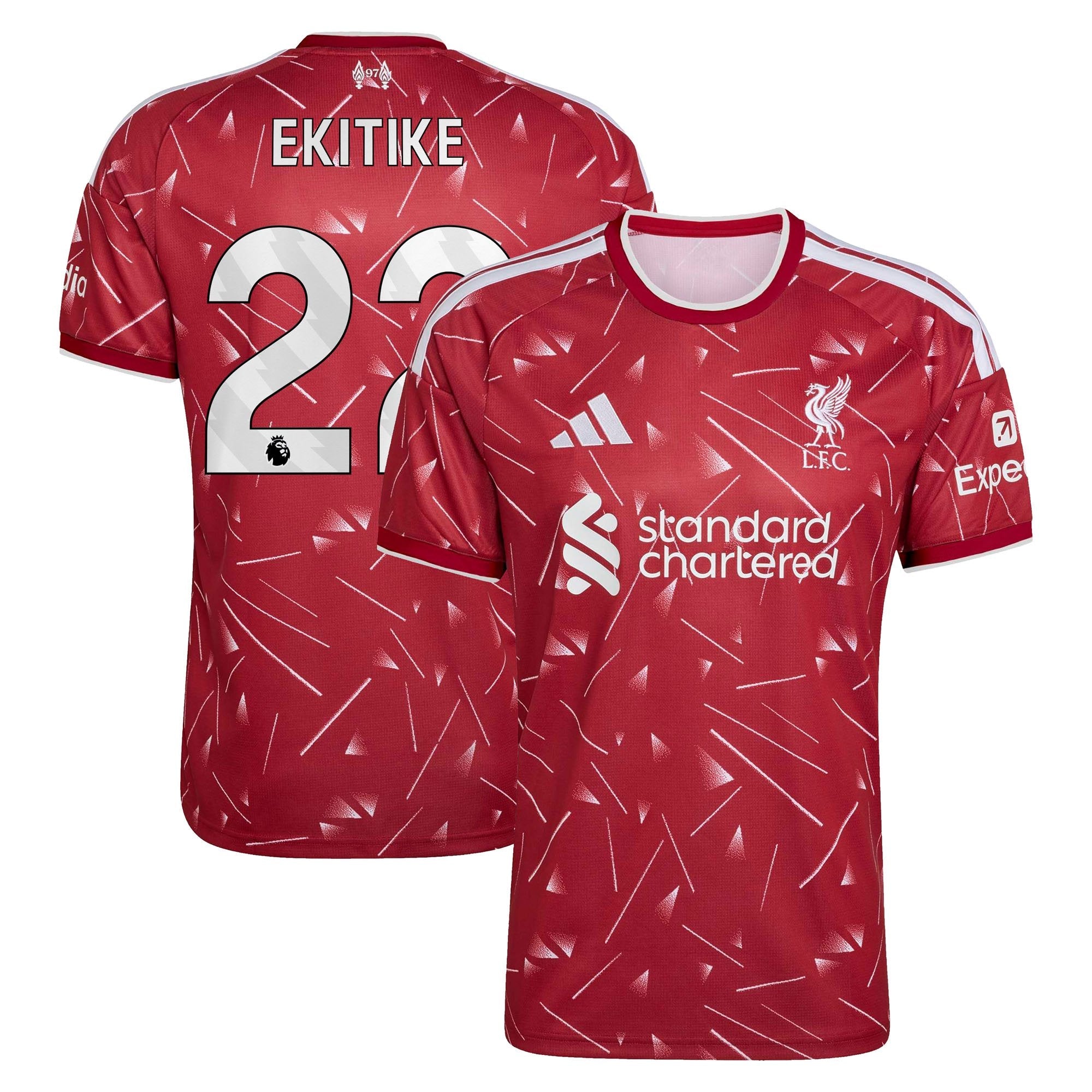 Hugo Ekitike Liverpool adidas 2026/27 Away Replica Jersey - White