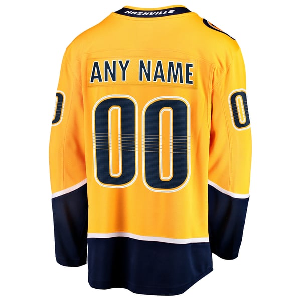 Selfika Nashville Predators Fanatics Home Breakaway Jersey - Gold