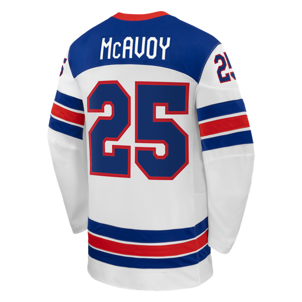 Selfika Nike Charlie McAvoy US Hockey 2026 Away Replica Jersey