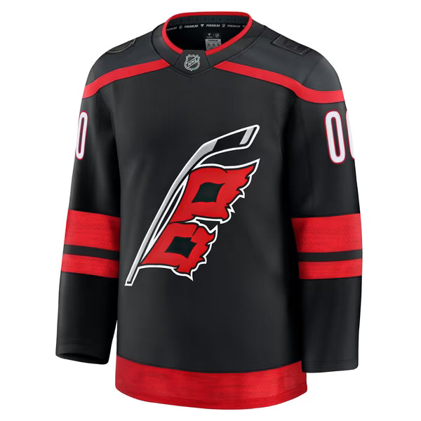 Selfika Carolina Hurricanes Fanatics Home Custom Jersey - Black