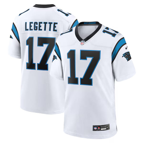 Nike Xavier Legette Carolina Panthers Game Jersey White