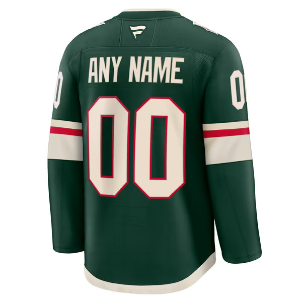Selfika Fanatics Minnesota Wild Home Premium Jersey Green