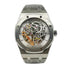 Selfika™ Men's Skeleton White Dial Automatic Watch 1.6 in