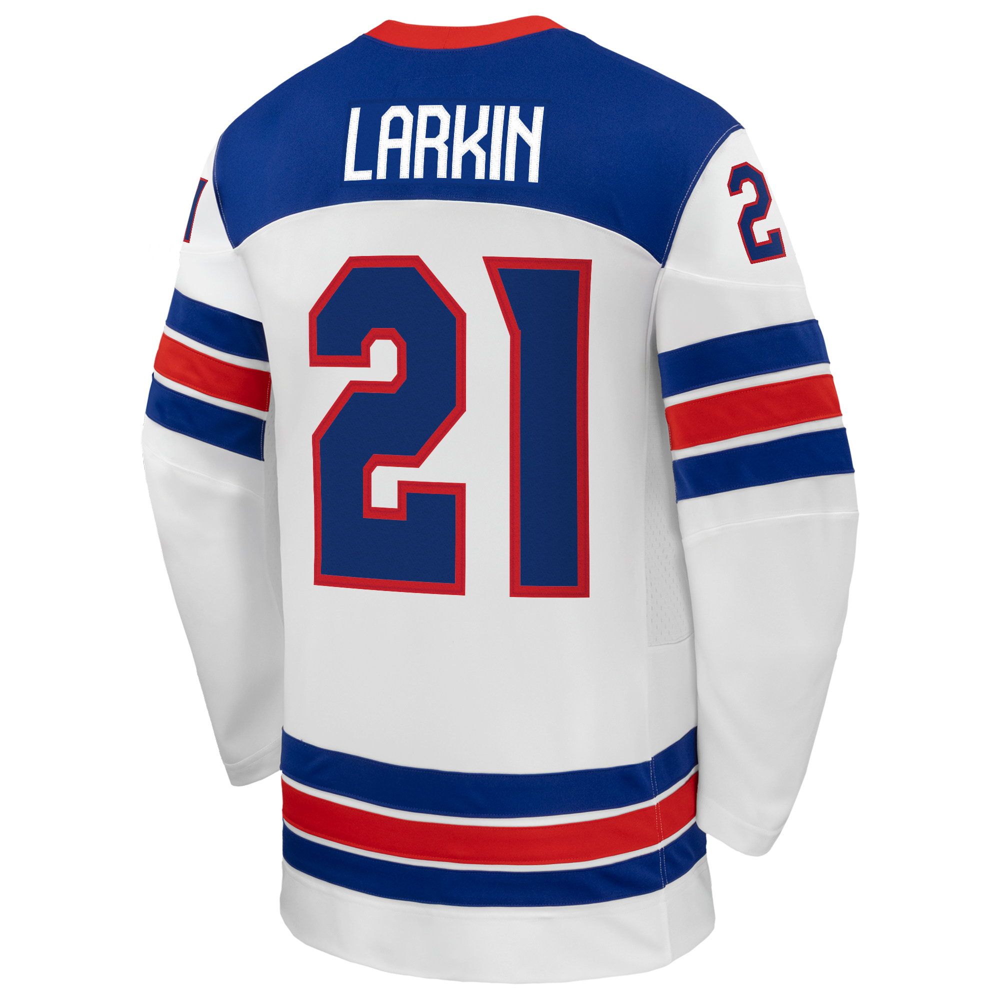 Selfika Dylan Larkin Nike US Hockey 2026 Away Replica Jersey - White
