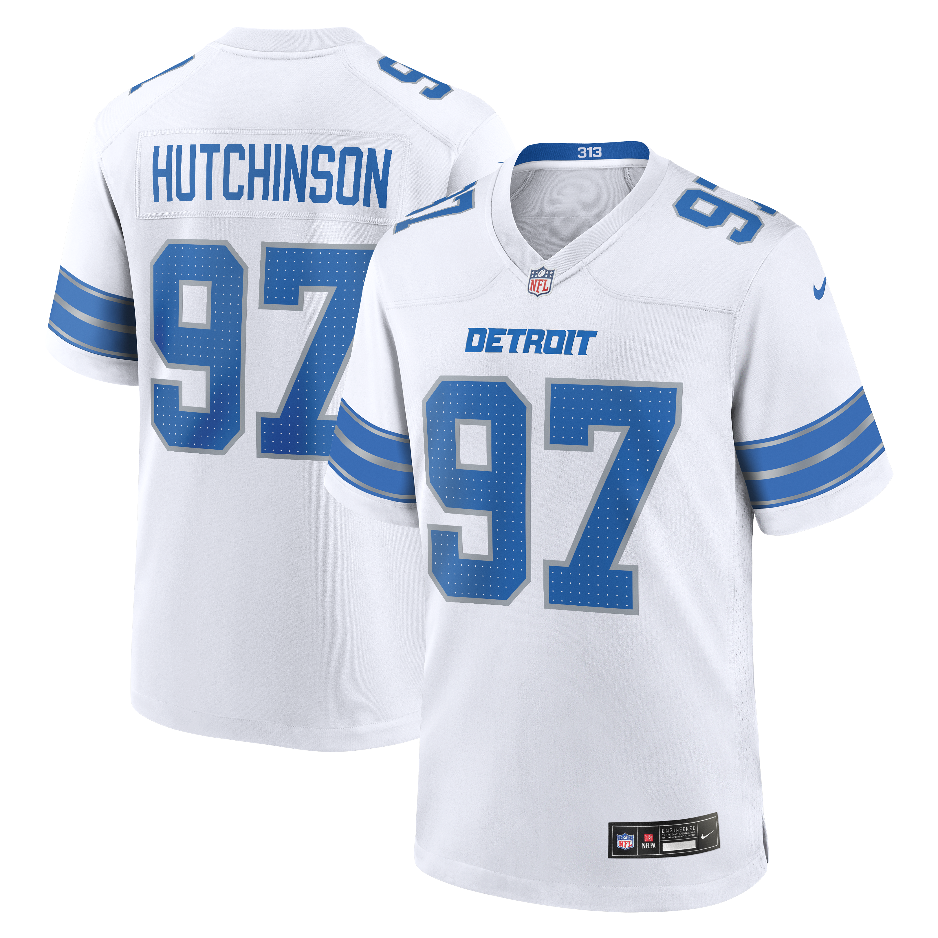 Nike Aidan Hutchinson Detroit Lions Game Jersey Blue