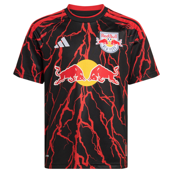 Adidas New York Red Bulls 2026 The Rooted Kit Replica Custom Jersey Black